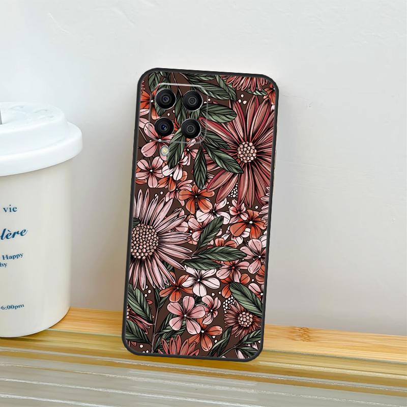 Painting Flowers Nature Leaves Case For Samsung Galaxy M21 M31 M11 M13 M54 M34 M14 M56 M36 M16 M53 M32 M52 M35 M55 M15 M06