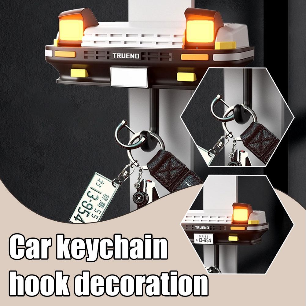 AE86 Car Headlight Key Holder Decor Creative Senior Key Hanger Wall-mounted Home Key Hooks Room Wall Decoration Enthusiasts Gift
