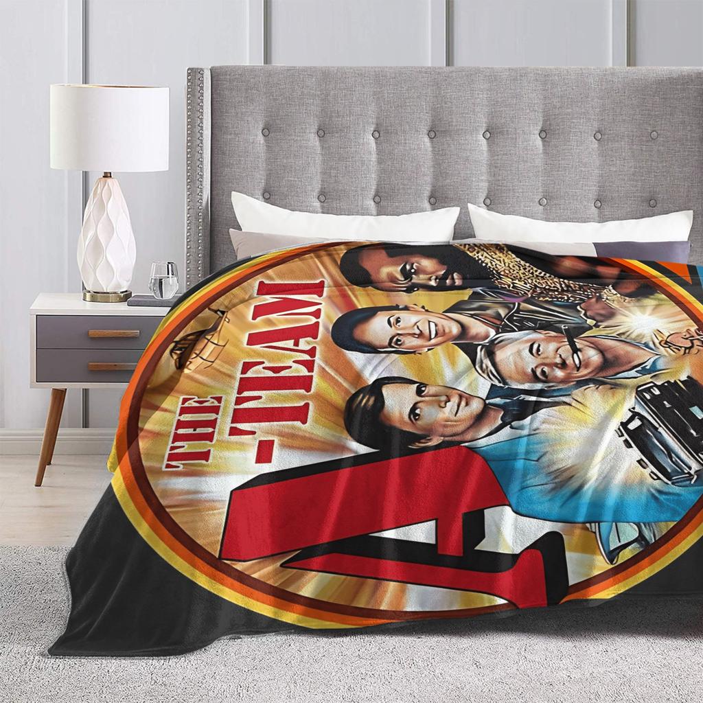 THE A TEAM Flannel Blanket Autumn Warm Soft Throw Blanket for Children Home Decor Novelty Bedspread Sofa Bed Cover