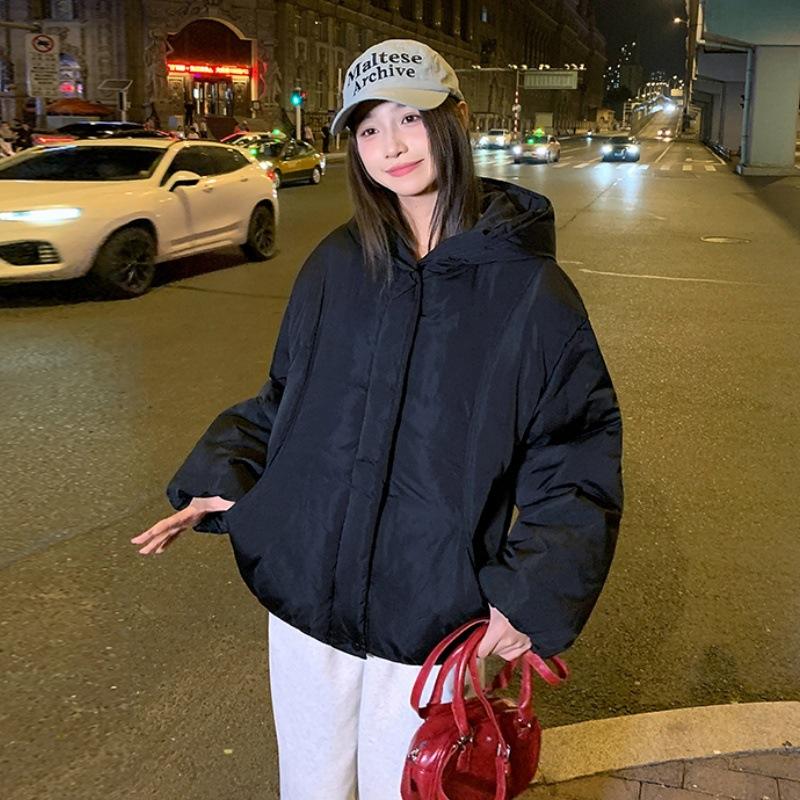 

Короткое свободное утолщенное хлопковое пальто для женщин Новое зимнее супер красивое пальто XL