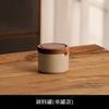 Vintage Ceramic Seasoning Jar Set Coarse Pottery Spice Jar Salt Shaker Kitchen Seasoning Bottle Condiment Bottles Chili Jar
