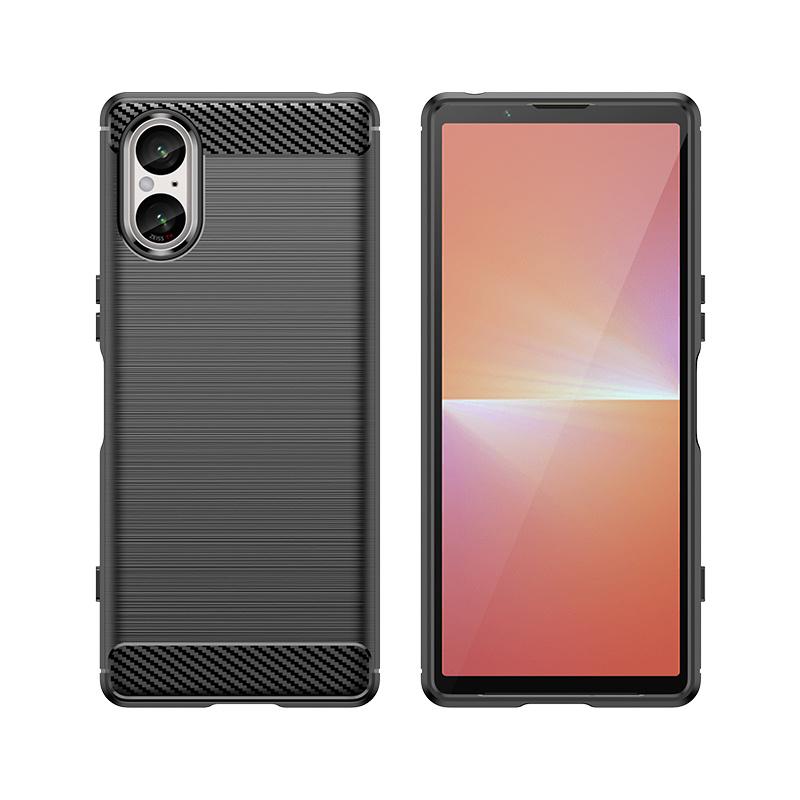 Sony Xperia 5 V Carbon Protective Case - Black