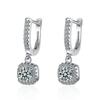 Koreanischer Stil Strass Zirkonia Hängende Ohrstecker für Damen