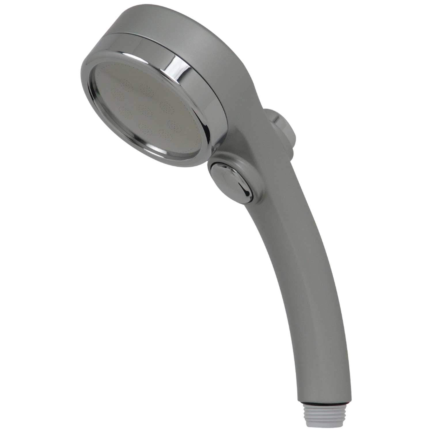 

KAKUDAI Water Purification Stop Shower Head Relarge Platinum Silver 357-916-S