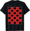Funny Checkerboard Shirt Board Games Black _ Red for Men Gift Unisex T-Shirt