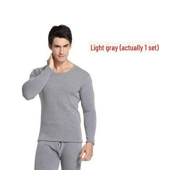 Men's Thermal Underwear Set: Buy One Get One Free. Autumn/Winter Cold-Proof, Includes 2 Sets with Velvet Lining.