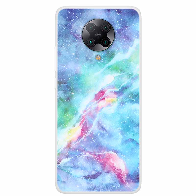 For Poco F2 Pro Case 6.67'' Clear Marble Soft TPU PocoF2 Pro F 2 F2Pro Phone Cover For Xiaomi Poco F2 Pro Shells Cartoon Fundas