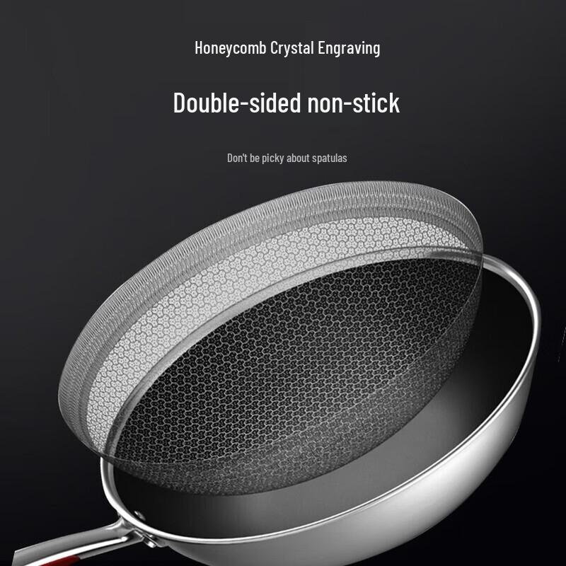 Midea 316 Stainless Steel Non-stick Wok