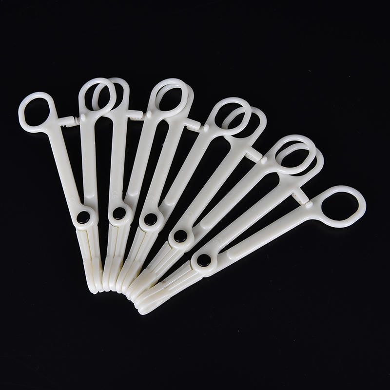 1 stk Piercingutstyr Verktøy Klemme Engangs Plast Slisset Rund Pinsett Jb