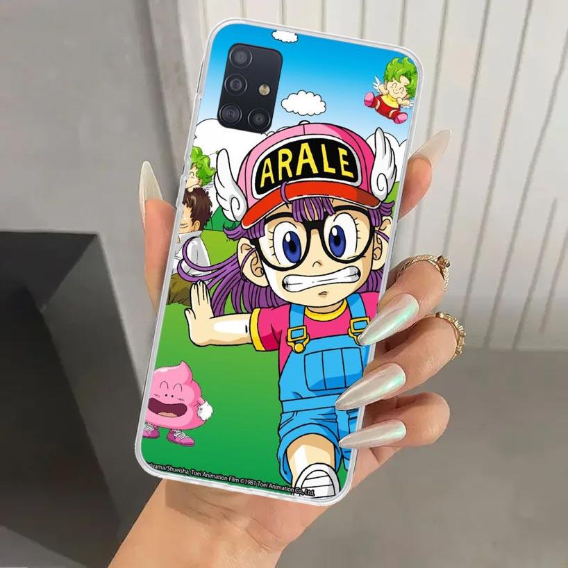 Dr Slump Arale Anime Phone Case for Samsung Galaxy A52 A32 A22 A12 A02S A50S A30S A10S Note 20 Ultra 10 Plus S10 A31 A20 A71 A72