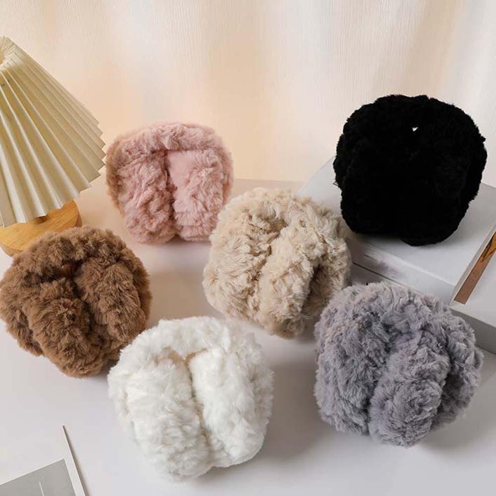 Soft Foldable Ear Cover Windproof Winter Thicken Earflap Fashion Solid Color Earmuffs Ski
