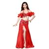 Huayu Dance Nouvel Ensemble Soutien-Gorge et Costume de Danse du Ventre Perlés pour Femmes - Collection Printemps/Été