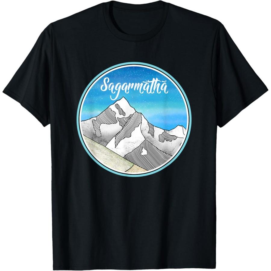 Mount Everest Sagarmatha Mountain Nepal product T-Shirt XXXXXL чёрный