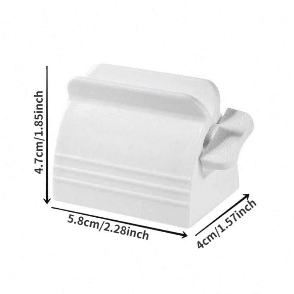 

1 шт. Выдавливатель зубной пасты Держатель зубной пасты Уход за полостью рта Инструменты для ванной комнаты Тюбик Косметический пресс Очищающее средство для лица Роликовый выдавливающий дозатор белый