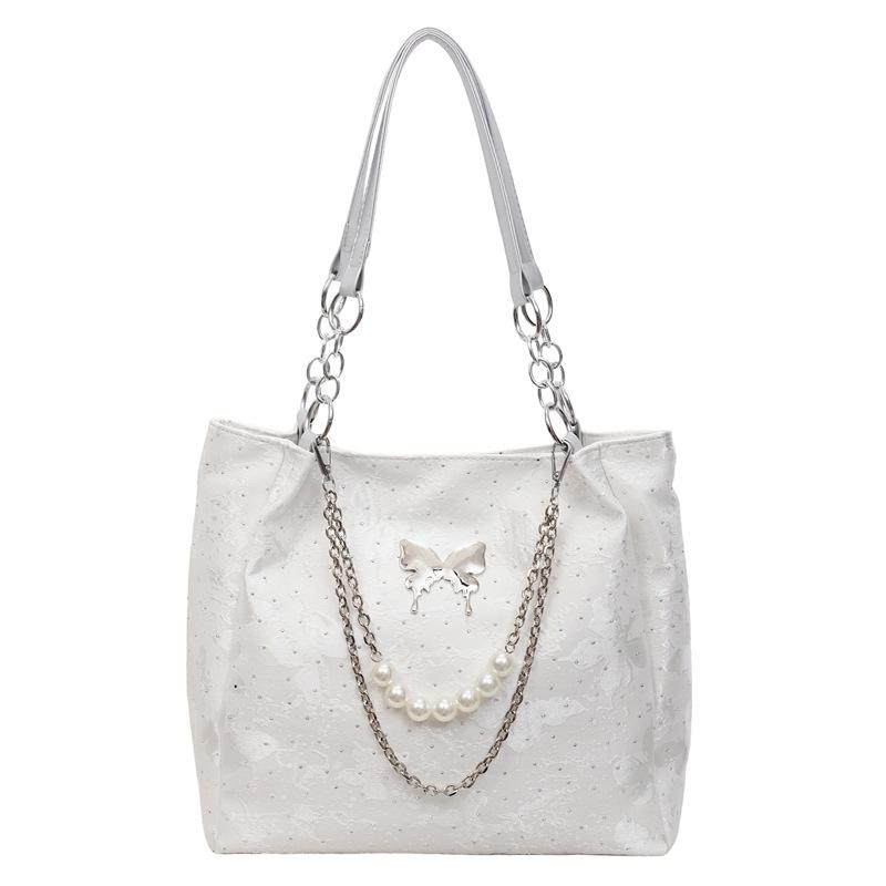 Foreign-style butterfly big bag women's 2025 new chain large-capacity tote bag leisure foreign-style commuter shoulder bag tide