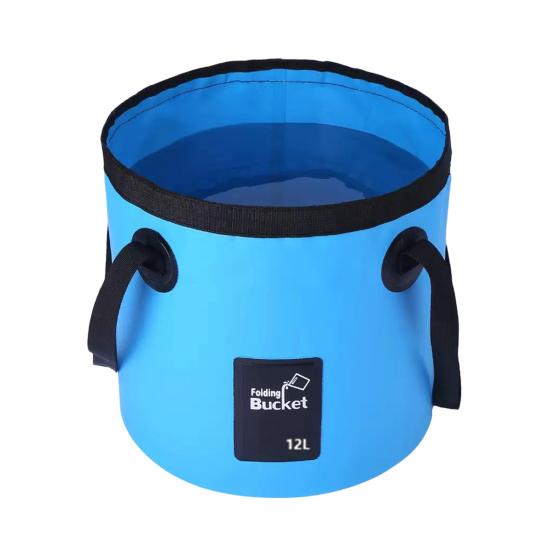 12/20L Collapsible Water Bucket with Double Handles, Large Foldable Water Container, Portable Water Pail for Outdoor, Camping, Fishing, Car Washing