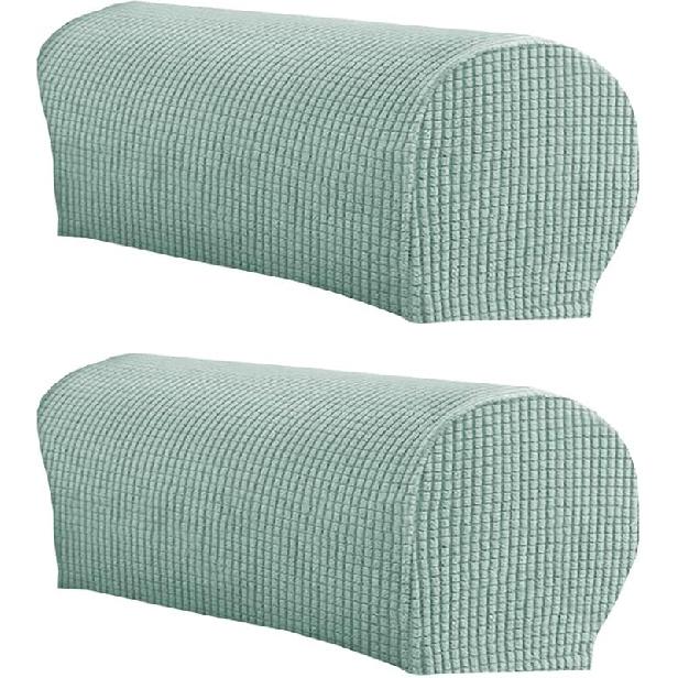 LINGXIYA Set of 2 Sofa Armrest Cover, Soft Stretch Arm Cover for Recliners Sofas Chairs,Couch Furniture Armrest Protector Covers