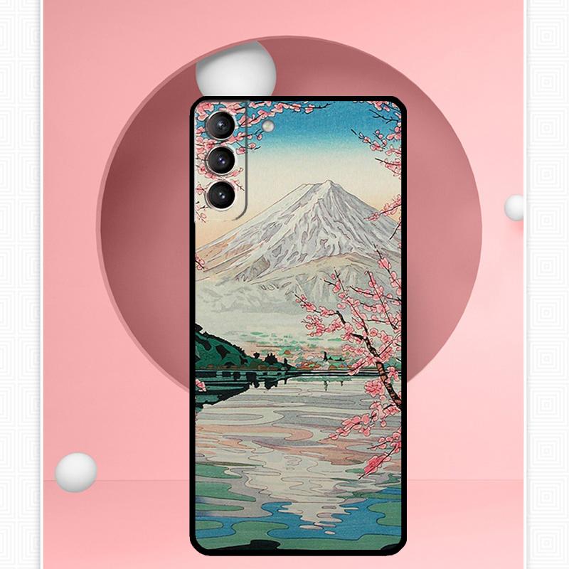 Ukiyo-e Japanese Style Art Case For Samsung Galaxy S25 Ultra S20 S21 S22 S23 S24 Ultra S9 S10 Plus S25 FE Cover Funda