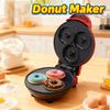 2026 New Electric Maker Machine, Non-Stick Baking Pan for 3 Donuts, Ideal for Home Snacks and Breakfast US Plug