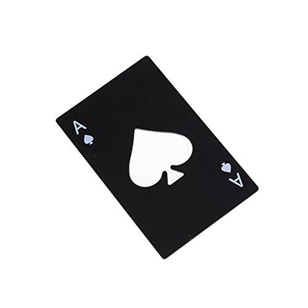 Poker Card Shaped Bottle Opener Stainless Steel Beer Wine Soda Opener Bar Kitchen Tool