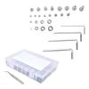 580Pcs Screws Nuts Washers Kit 304 Stainless Steel Cylindrical Head Hex Socket Screws for Home