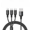 USB kabel pro rychlé nabíjení univerzálního multifunkčního kabelu 3 v 1 pro mobilní telefon Samsung typu C