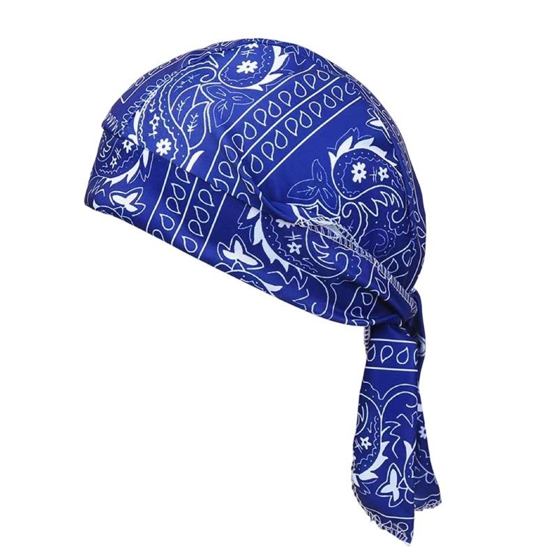 Men's Bandana Scarf Cycling Headscarf Handkerchief Head Outdoor Pirate Hat Motorcycle Printed Paisley Multi-Color Hip-Hop Dance