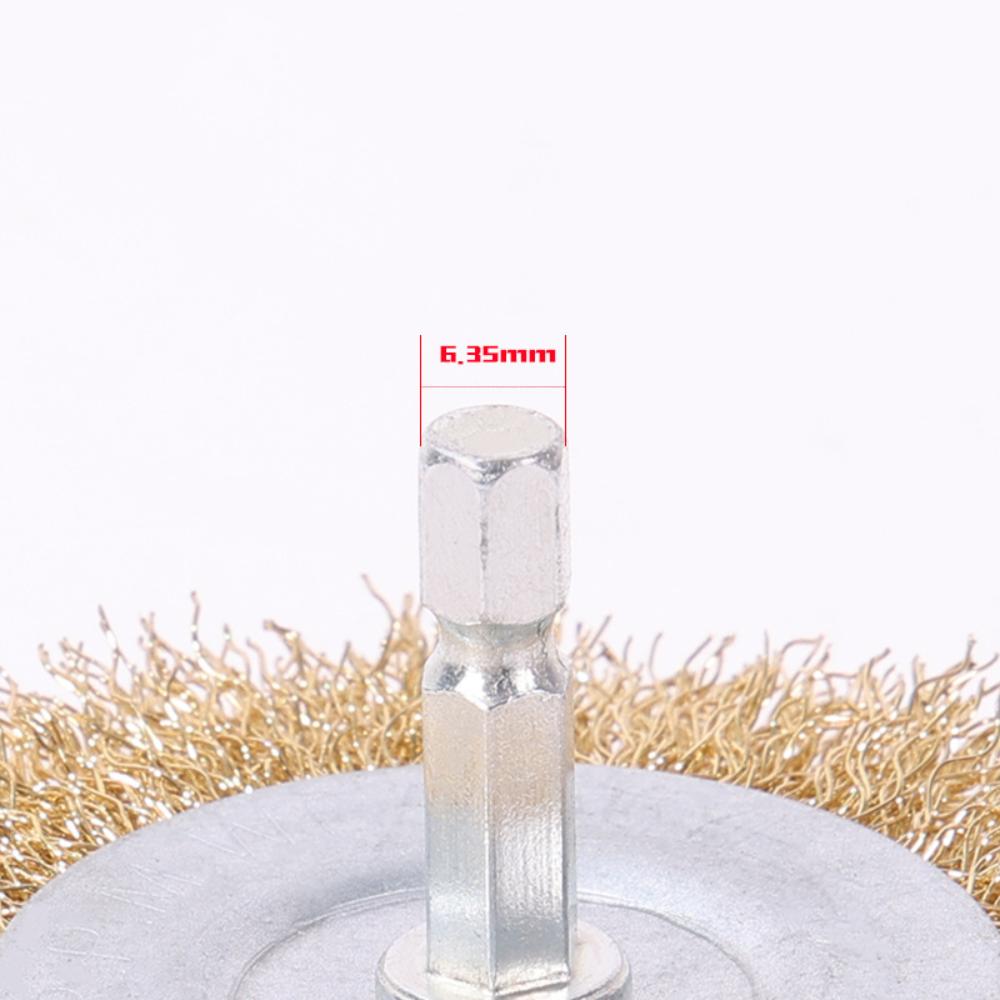 Stainless Steel Stainless Steel Wire Wheel Brush Corrosion Wood Polishing Wire Brush for Drill Paint Removal Rust Removal