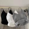 Women's V-Neck Camisole with Lace and Chest Pad – Summer 2024 Style