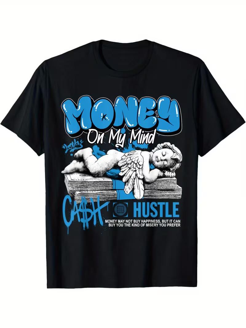 Money Cash Powder Blue 9s T-Shirt Assorti pour Hommes et Femmes S