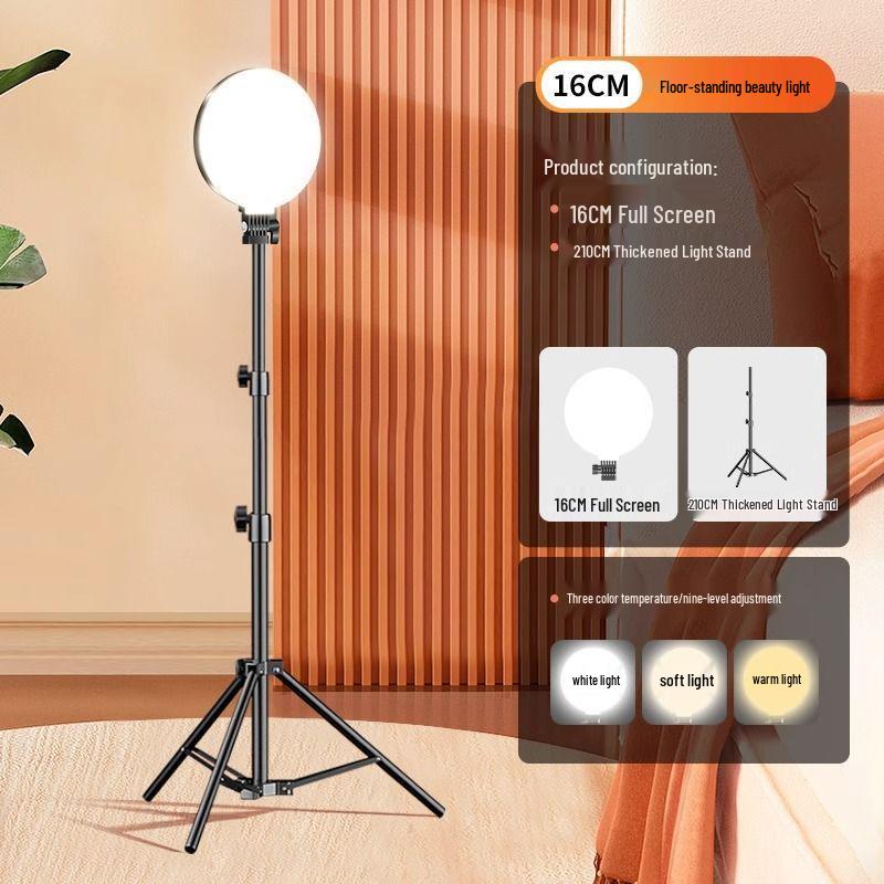 Full-Screen Fill Light: Professional Mobile/Desk Beauty Light for Live Streaming