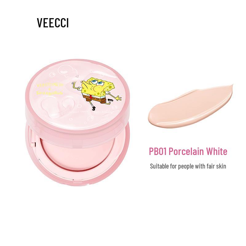 

VEECCI Watery Mesh Cushion: Long-Lasting Moisturizing Concealer Foundation Cream