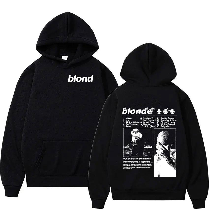 Rapper Frank 2024 New Album Hoodie Men's Retro Fashion Blond Oversized Sweatshirt Y2k Unisex Hip Hop Pullover Hoodies Streetwear