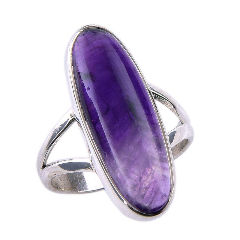 Natural Cacoxenite Gemstone 925 Solid Sterling Silver Jewelry Ring Size 6 E9n63