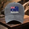 Pc Australia Flag Print Baseball Cap Adjustable Outdoor Baseball Cap with Curved Brim Stylish and Versatile Baseball Cap