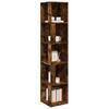 Corner Shelf Smoked Oak 33 x 33 x 164.5 cm Wood Based Material
