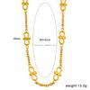 Fashion Jewelry Sets 18K Gold Plated Stainless Steel Chain Splice Bow Necklace and Bracelet Jewelry Sets for Women