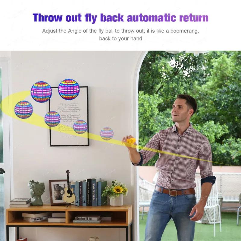Flying Ball Boomerang Spinner Fly Toys Orb Magic Ball Drone Toys Kids Children Birthday Christmas Fidget Toys Kids Family Gifts