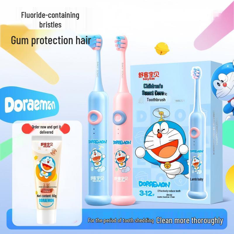 Saky Kids Sonic Electric Toothbrush and Toothpaste Set