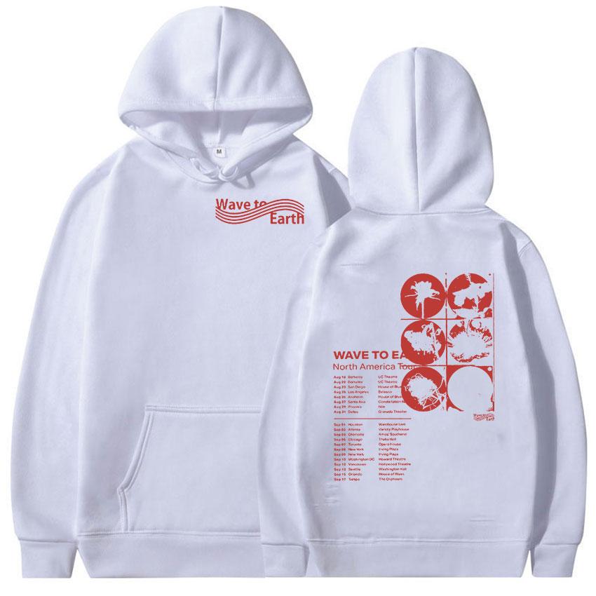 Korean Band Wave To Earth 2024 Tour Hoodie Men Women Streetwear Retro Fashion Pullover Sweatshirt Hip Hop Loose Oversized Hooded