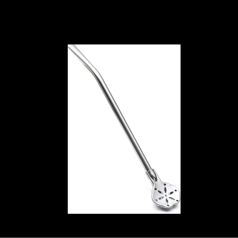 ZISIZ Reusable Flower Filter Straw Spoons (10-Pack)