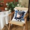Anime AAlien Stage Cushion Cover Silky Short Plush Invisible Zipper Dustproof Sofa Pillow Case for Home Decor