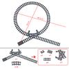 City Trains Straight R40 Curve Buffer Stop Tracks Compatible with 53834 Rails Switch Building Block Bricks DIY Technical Toys