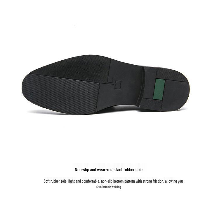 Men's Plus Size Leather Loafers: Versatile British Slip-On Shoes for Business, Formal Wear, Weddings, and Grooms