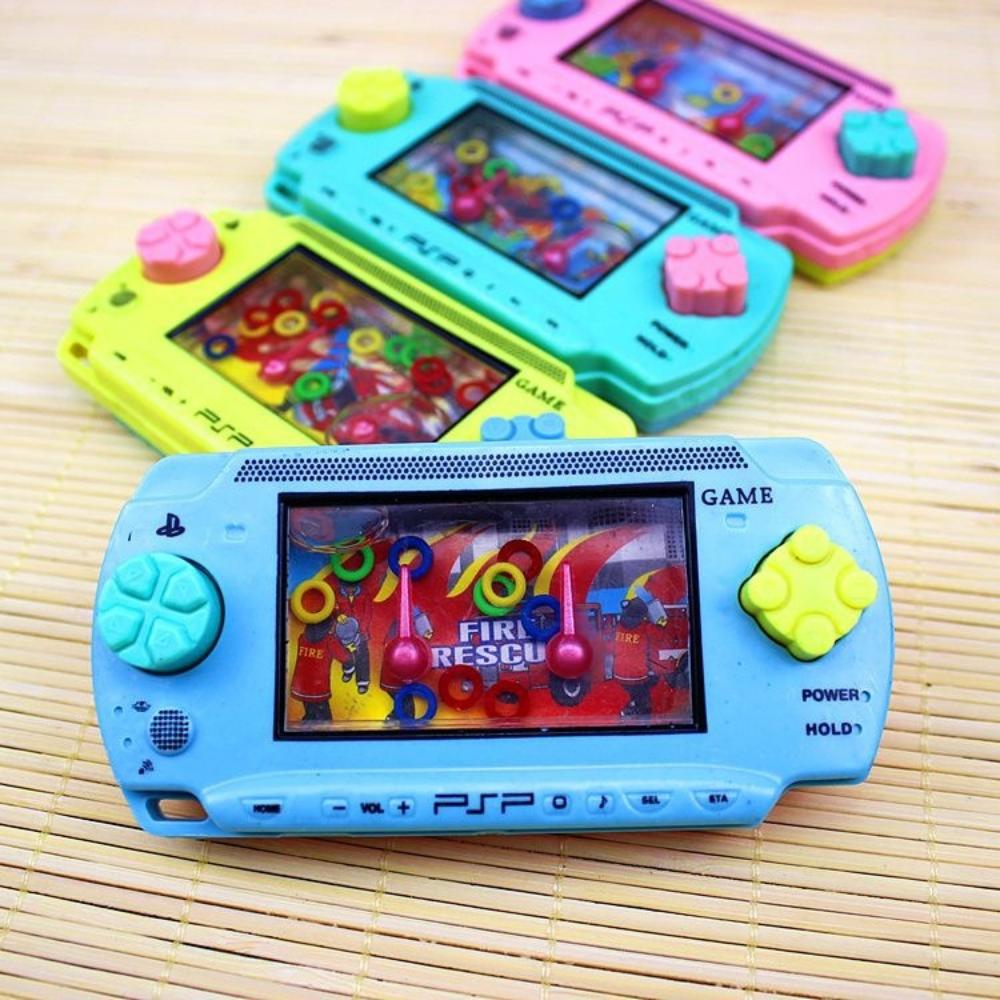 1 Stück zufällige Wasserring-Maschine Nostalgische Kindheit Kinder Retro Kreiselspielzeug Puzzlespiel für Eltern-Kind-Interaktion