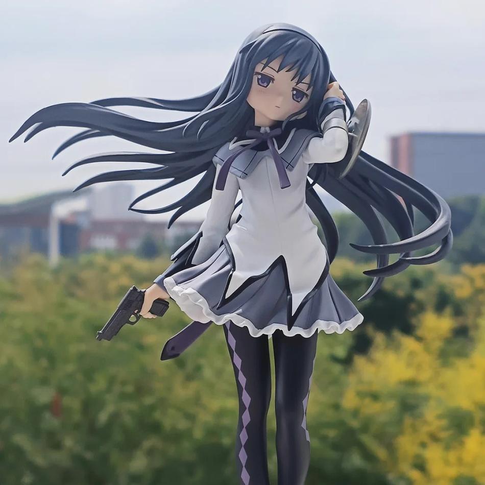 18CM Puella Magi Madoka Magica Aniem Figure Akemi Homura Magic Girl PVC Anime Action Figures Model Anime Cartoon Model Toy Gift
