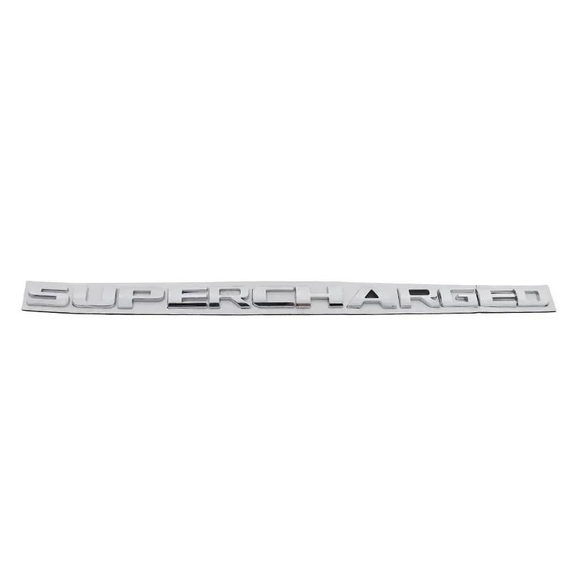 AAWZ1 Badge Sticker 3D Supercharged for Sport Car Fender Side Trunk Nameplate Decal Emblem