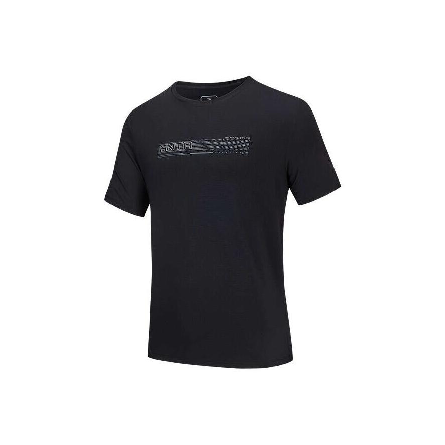 Anta Simple Fashion Soft Versatile Round Neck Sports Short Sleeve T-Shirt Men Tops 152537103R-4