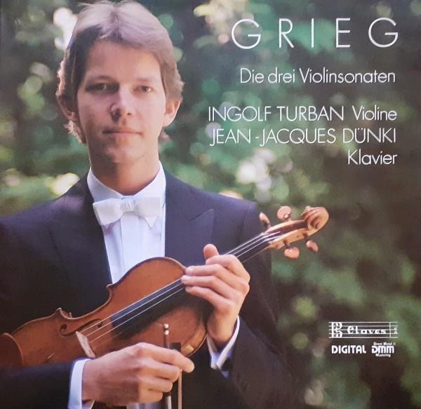 

LP Record EDVARD GRIEG, INGOLF TURBAN, JEAN-J - Die Drei Violinsonaten D8808 Claves 1988 Switzerlan Classical Used