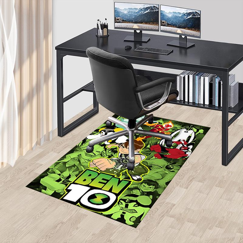 1pc Ben Alien Force Carpet for Playroom Bedroom Living Room Sofa Home Decor,kids Game Area Rug Non-slip Floor Mat Y73022